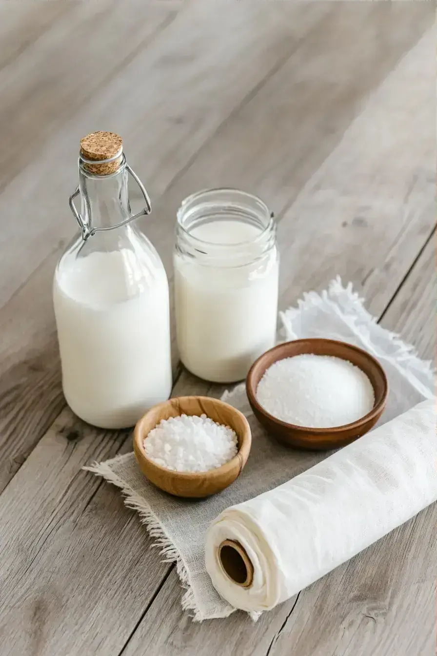 Goat Cheese ingredients preparation