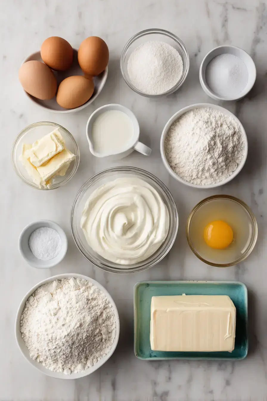Greek Yogurt Pancakes ingredients preparation