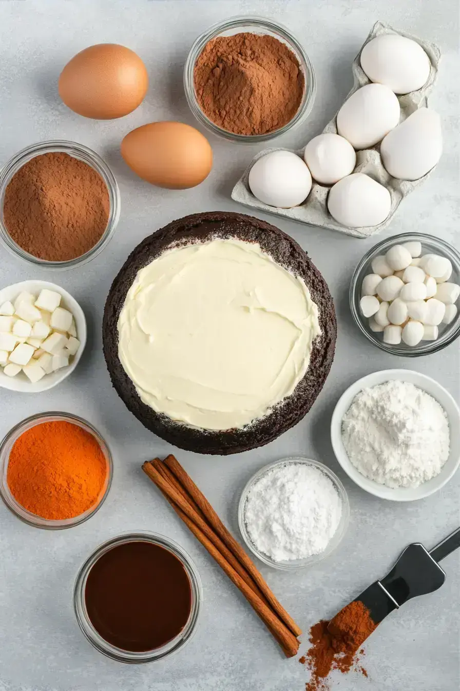 Halloween Dessert ingredients preparation