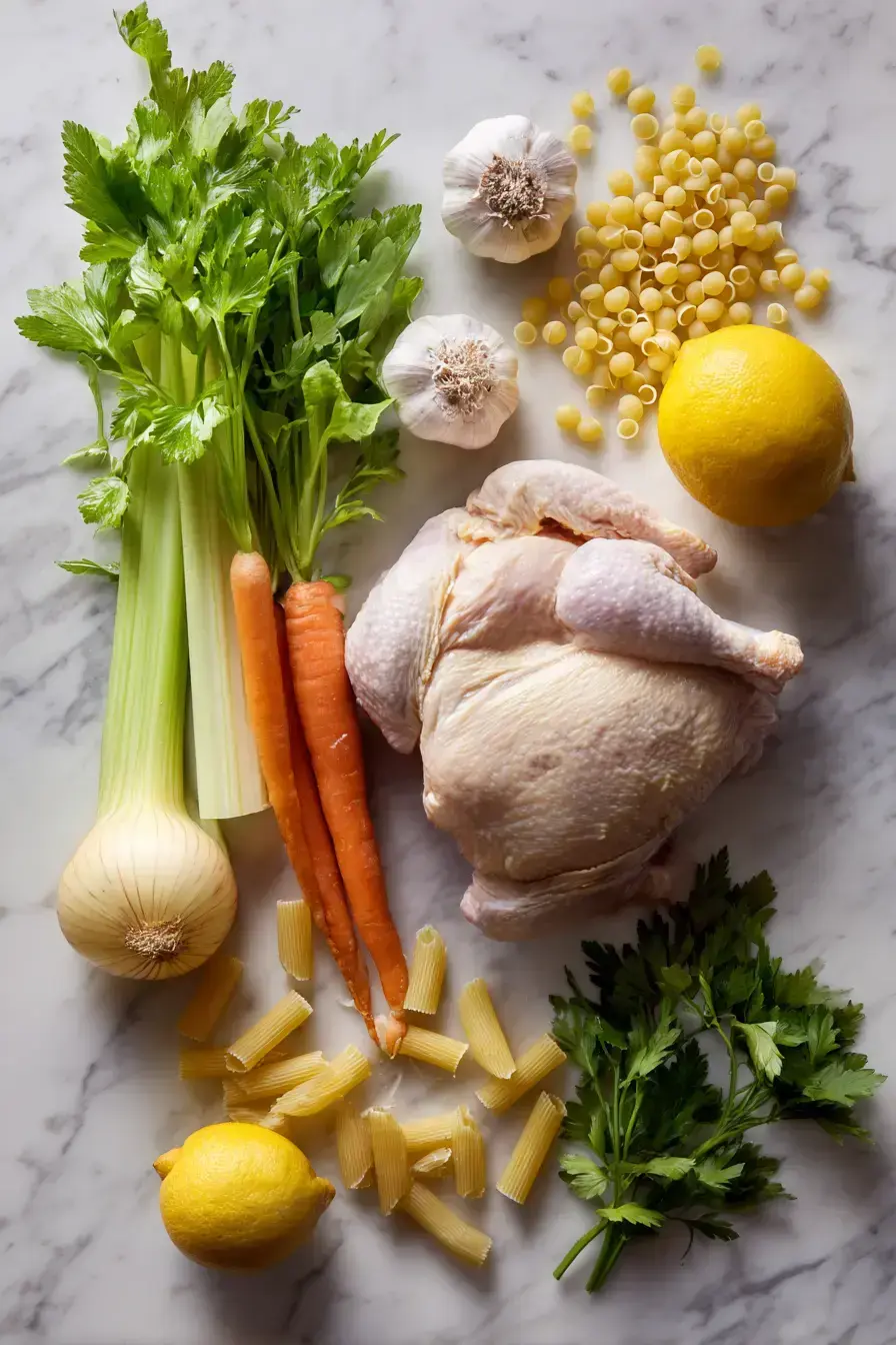 Italian Penicillin Soup ingredients preparation