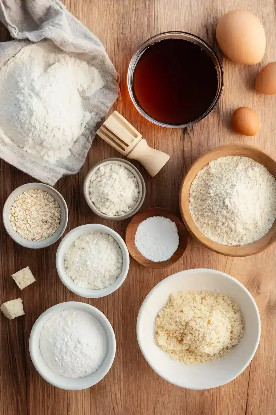 Maple Muffin ingredients preparation