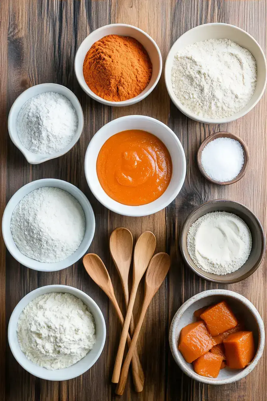 Pumpkin Cinnamon Rolls ingredients preparation