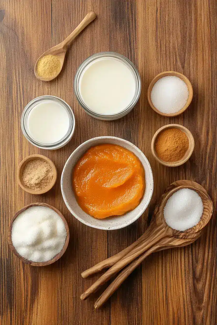 Pumpkin Spice Creamer ingredients preparation