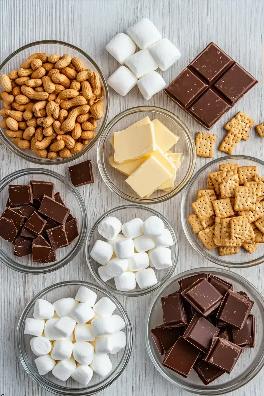 Rocky Road ingredients preparation