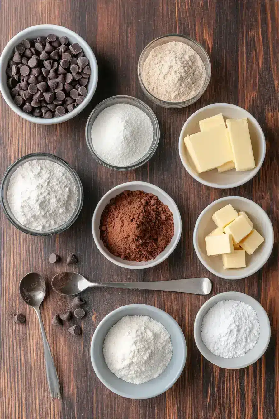 Single Serve Brownie ingredients preparation