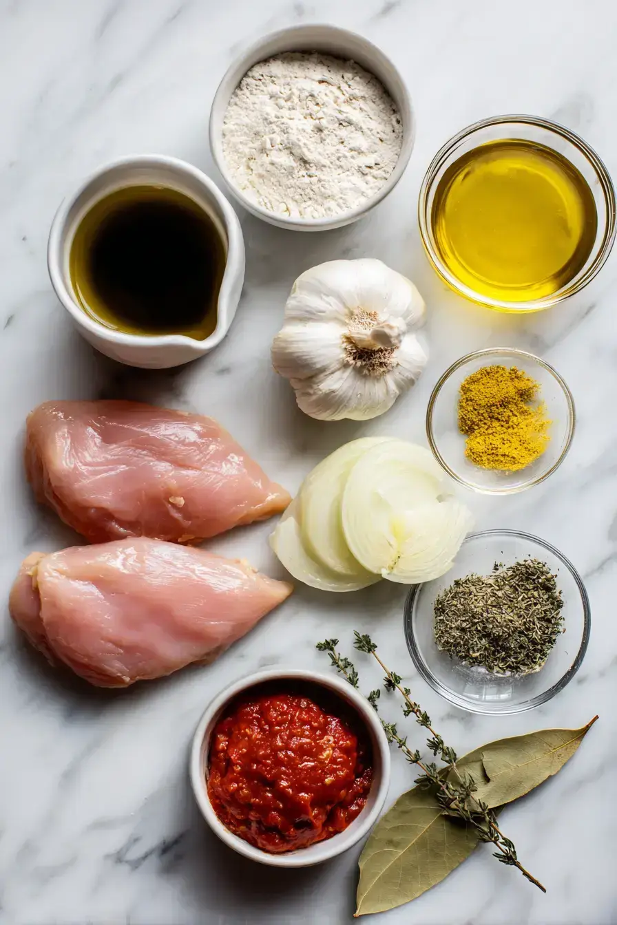 Slow Cooker Chicken ingredients preparation