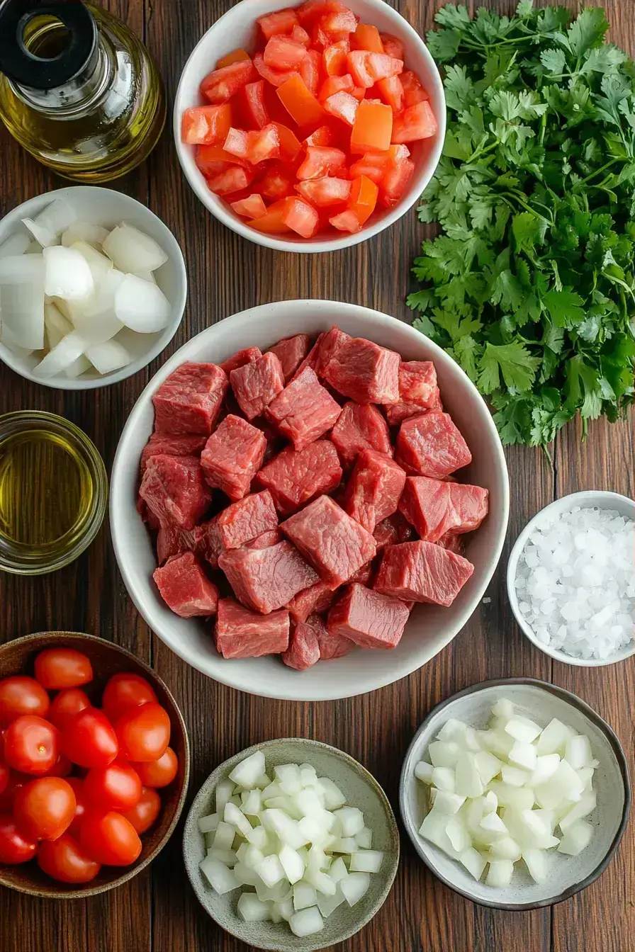 Slow Cooker Tacos ingredients preparation