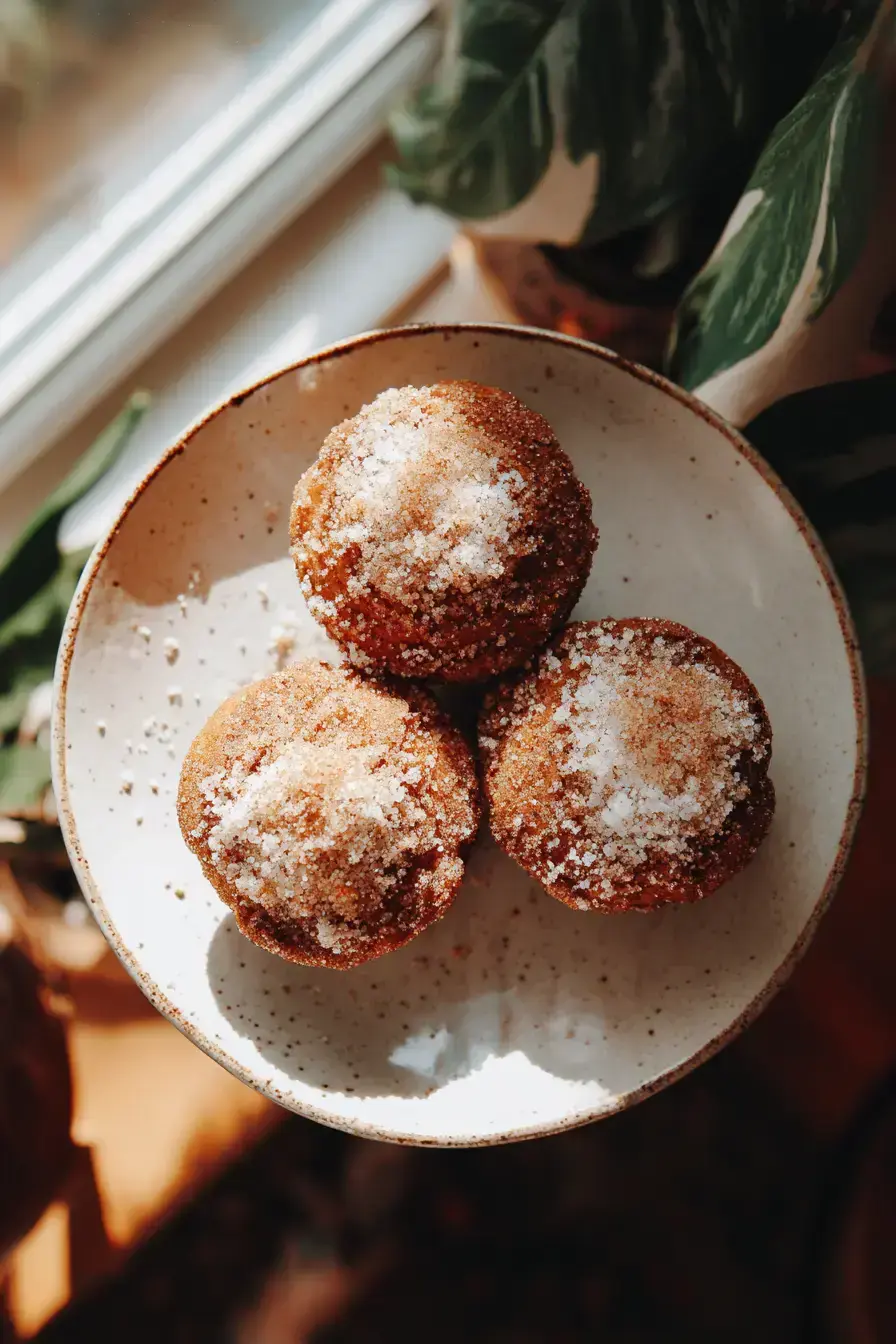 Apple Cider Donut Muffins recipe finished dish