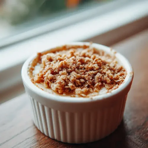 Easy Apple Crisp Mini Cheesecakes