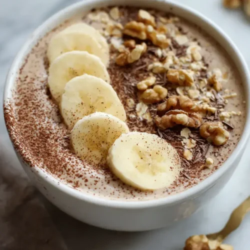 Easy Banana Chocolate Yogurt Bowl