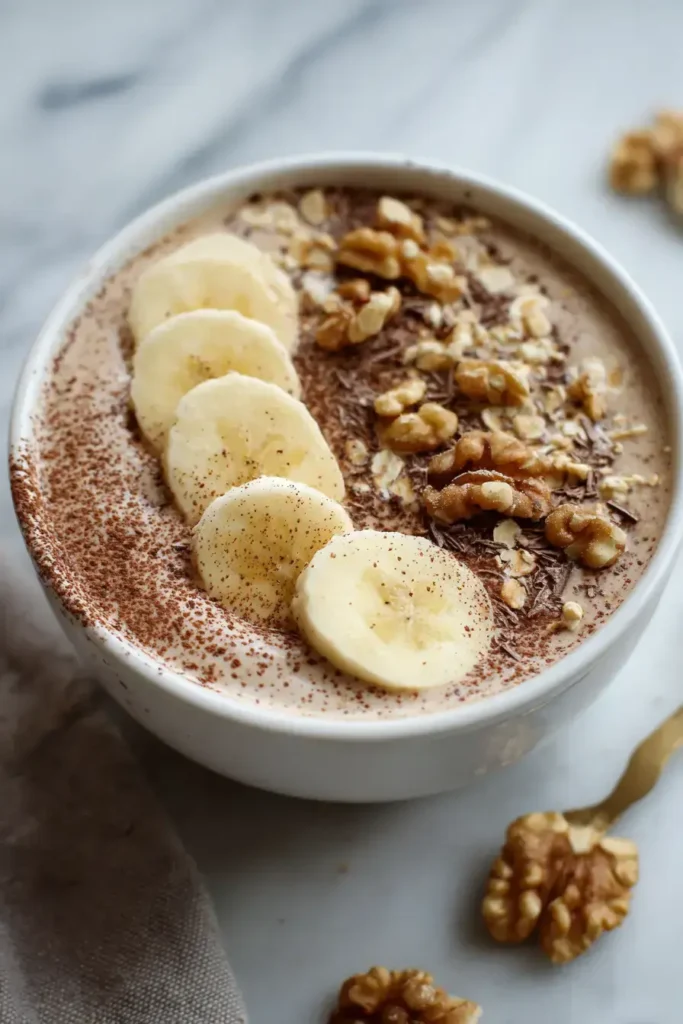 Easy Banana Chocolate Yogurt Bowl