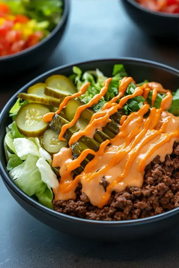 Easy Big Mac Bowls