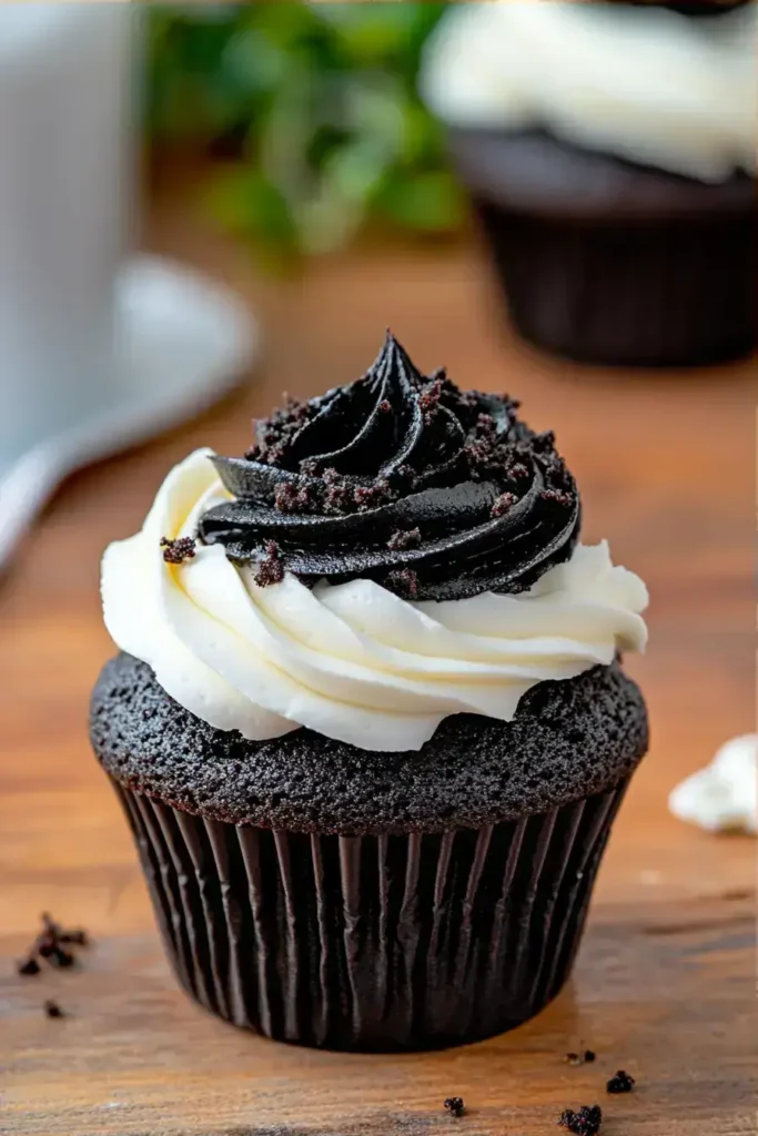 Easy Black Velvet Cupcakes