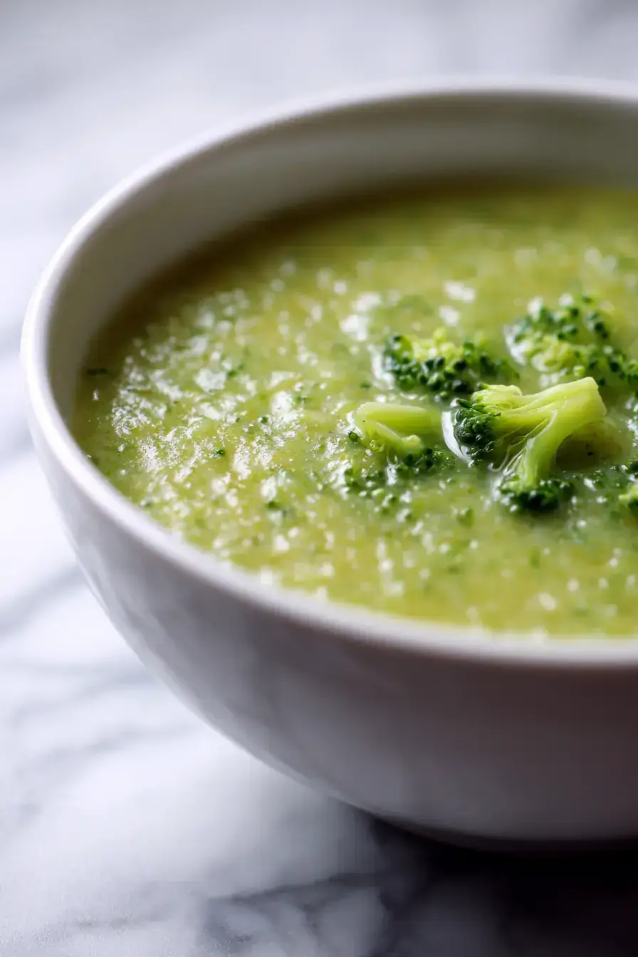 Broccoli And Cauliflower Soup recipe finished dish