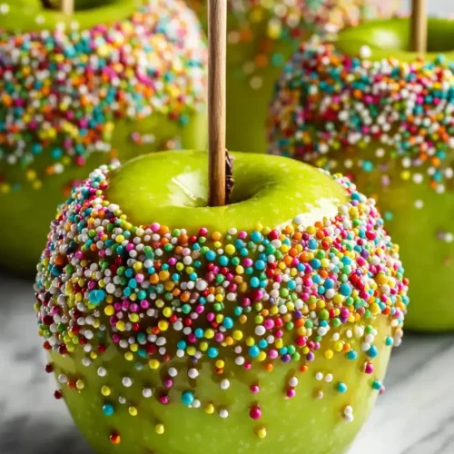 Easy Candy Carnival Caramel Apples