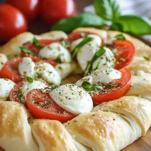 Easy Caprese Wreath