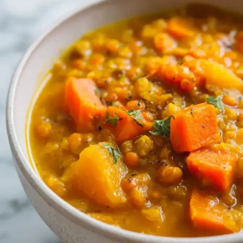 Easy Carrot Lentil Soup