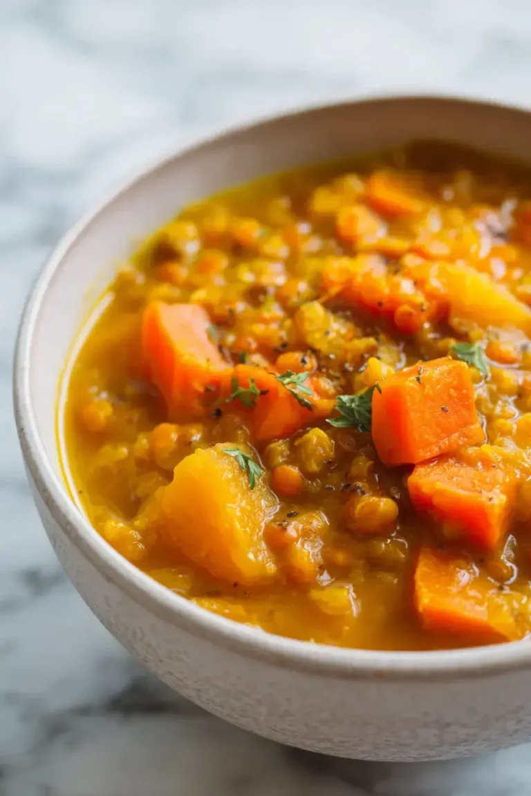 Easy Carrot Lentil Soup