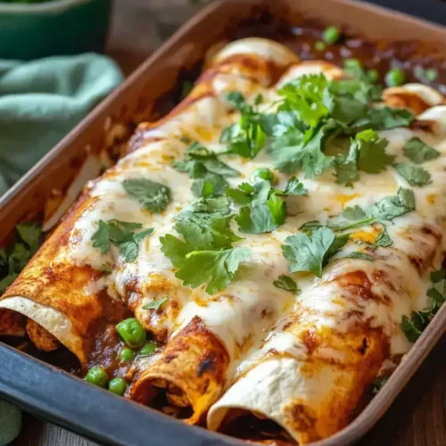 Easy Chicken Mole Enchiladas