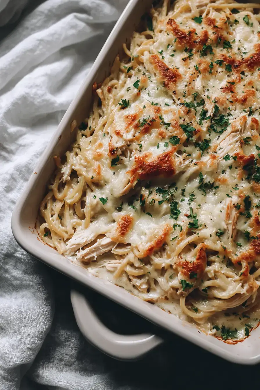 Chicken Tetrazzini recipe finished dish