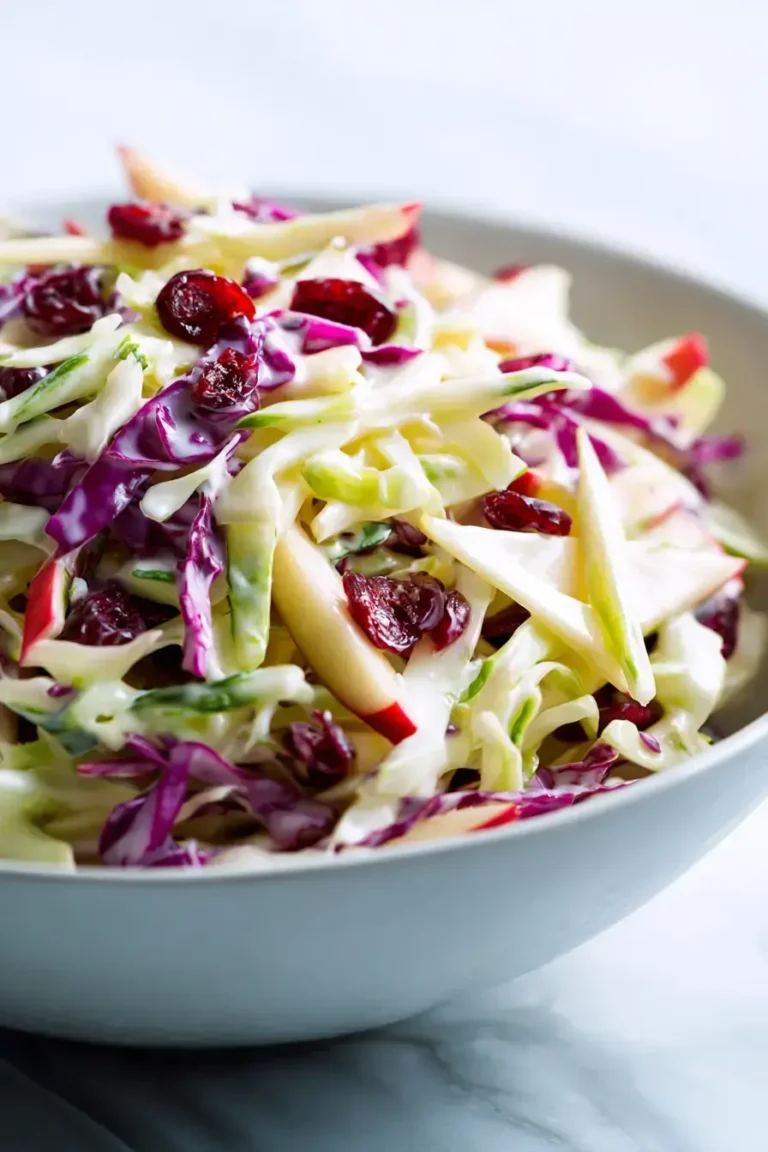 Easy Cranberry Apple Coleslaw