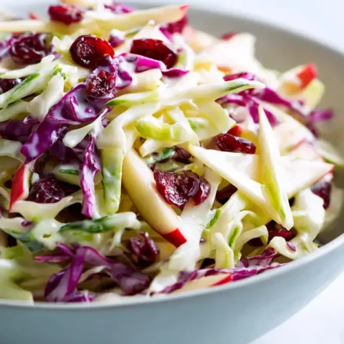 Easy Cranberry Apple Coleslaw