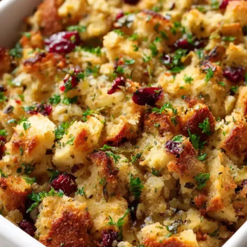 Easy Cranberry Turkey Stuffing