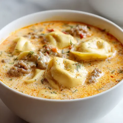 Easy Creamy Tortellini Soup