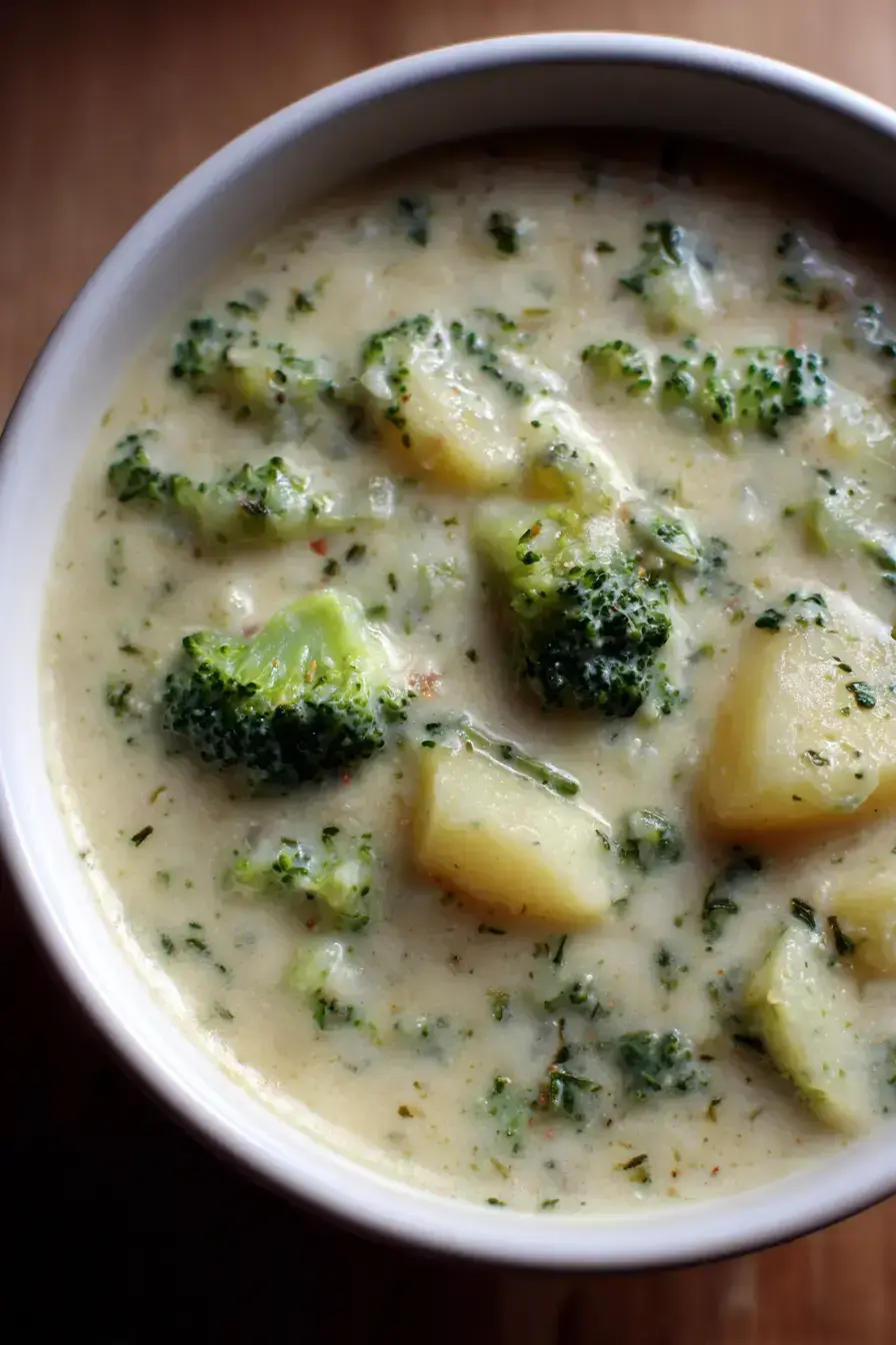 Creamy Vegetable Soup recipe finished dish