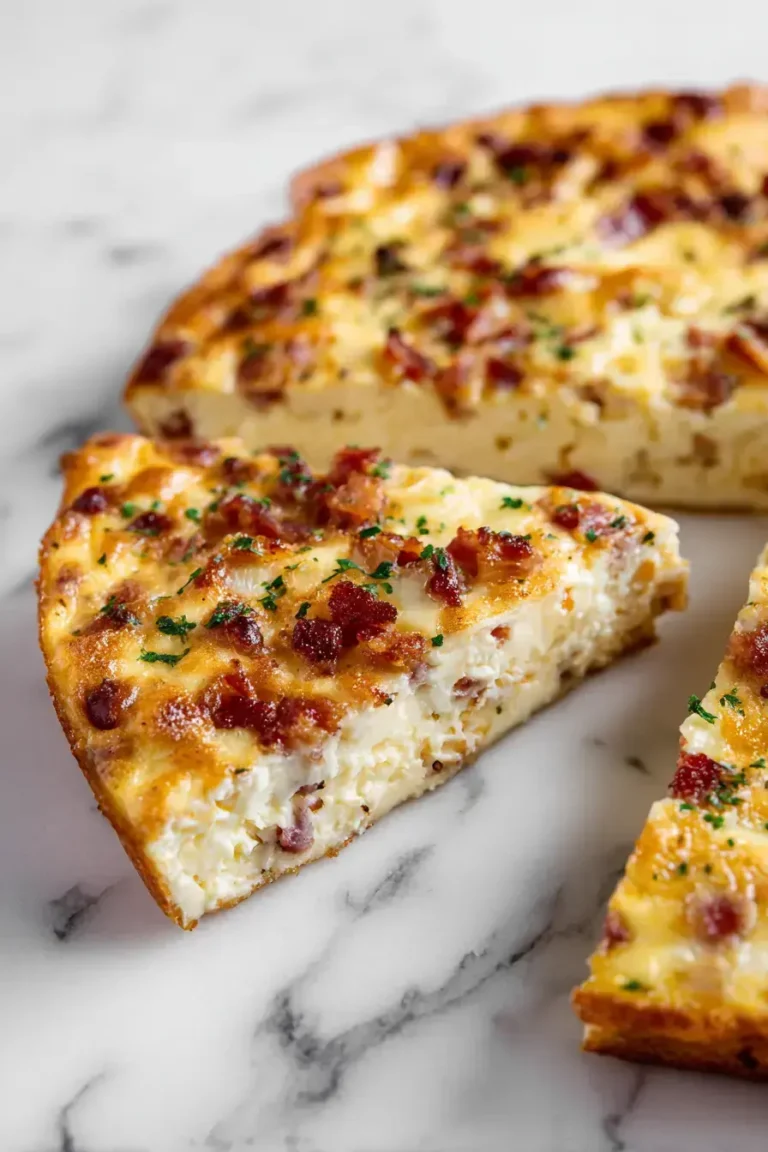 Easy Crustless Quiche Lorraine
