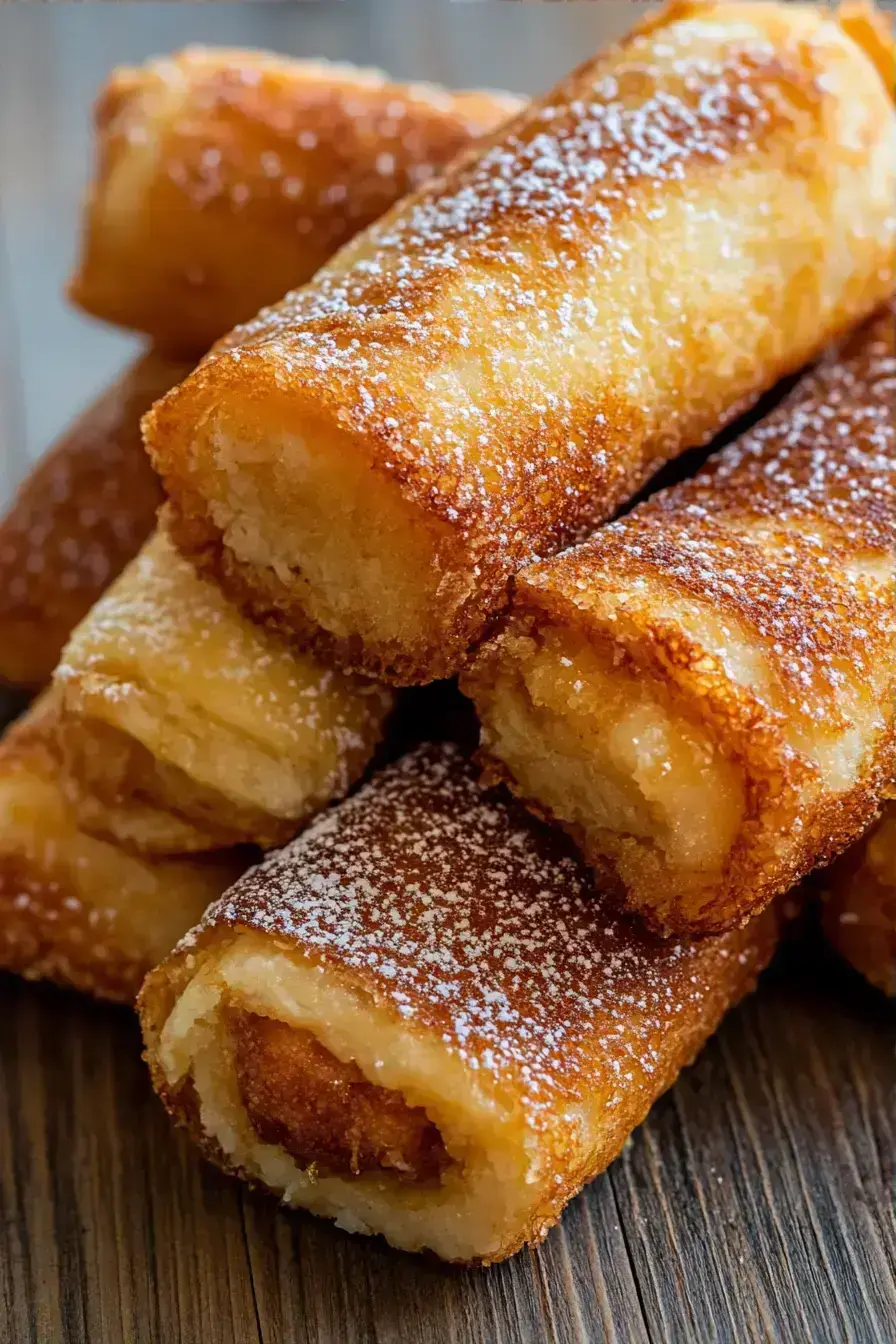French Toast Roll-Ups recipe finished dish