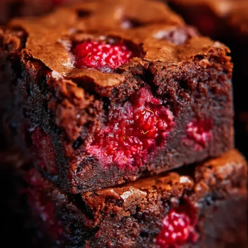 Easy Fudgy Raspberry Brownies