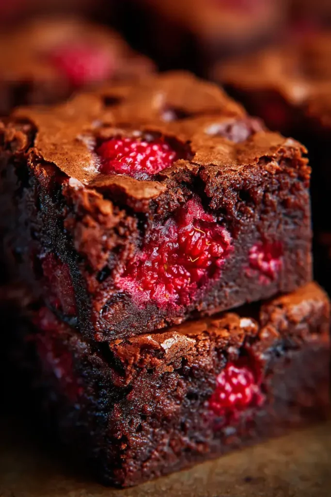 Easy Fudgy Raspberry Brownies