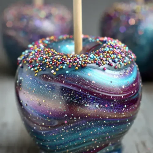 Easy Galaxy Candy Apples