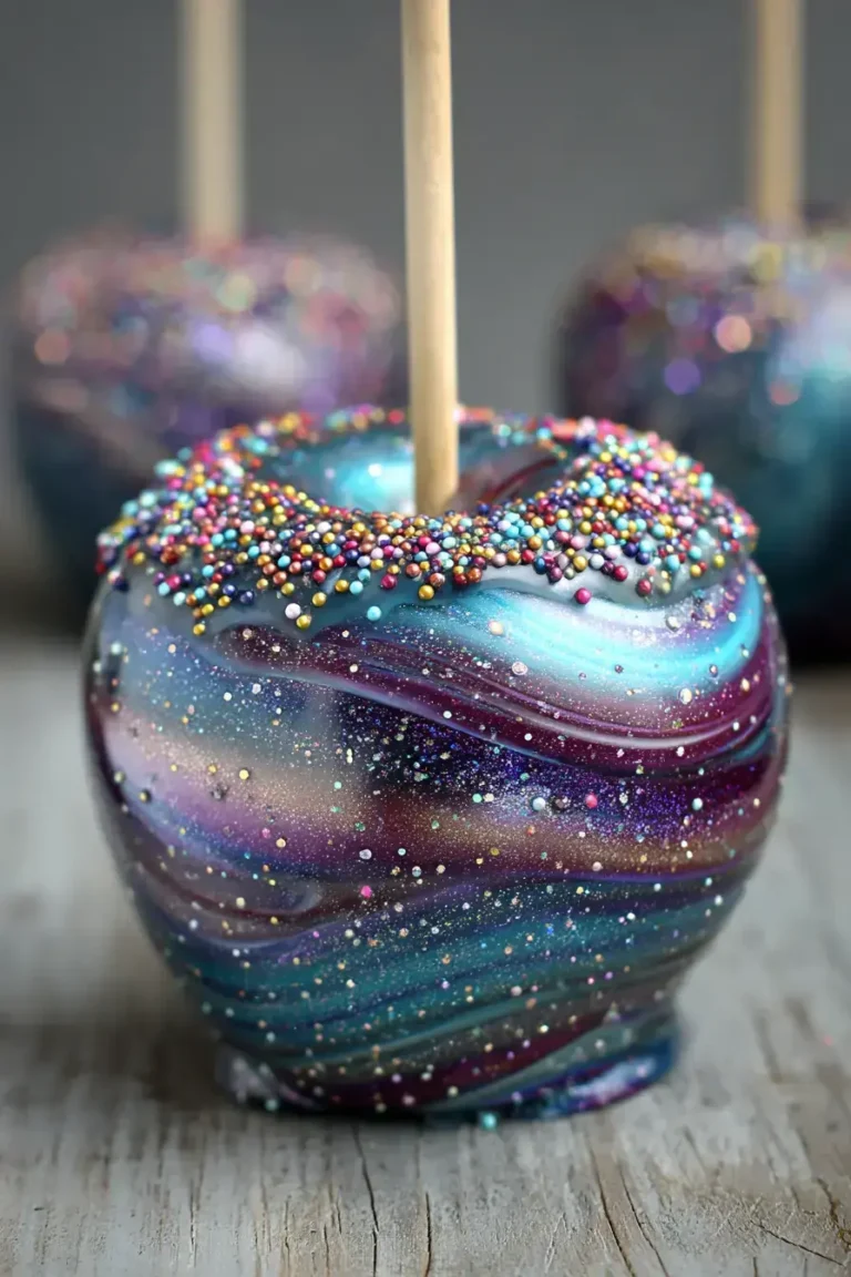 Easy Galaxy Candy Apples