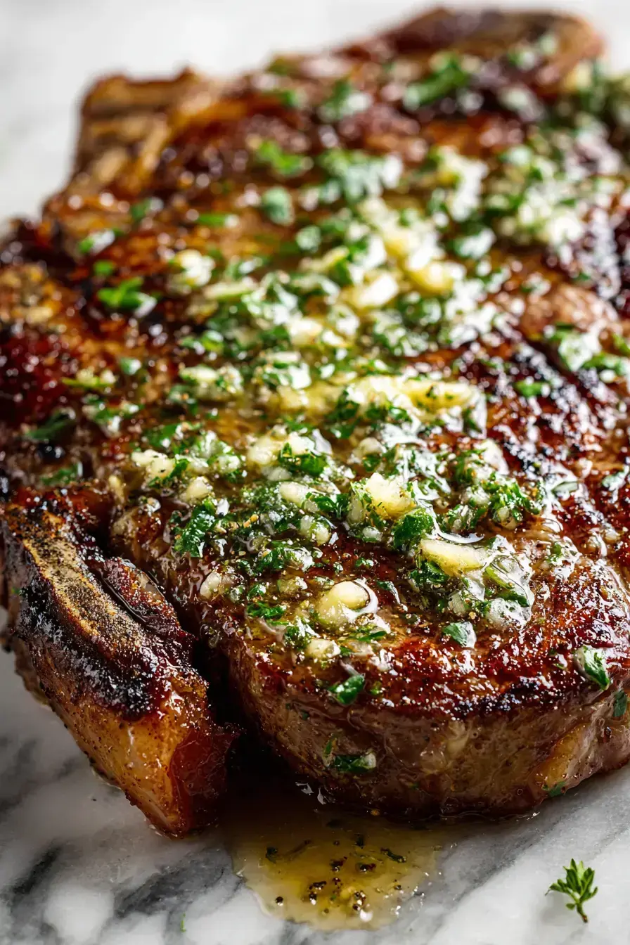 Garlic Butter Steak recipe finished dish