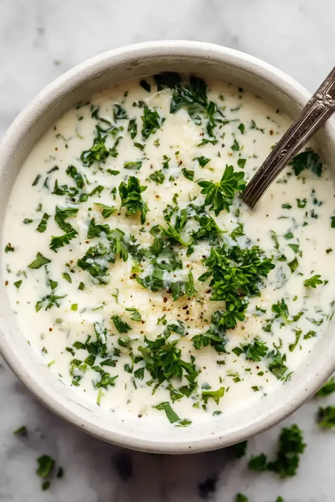 Easy Garlic Parmesan Sauce