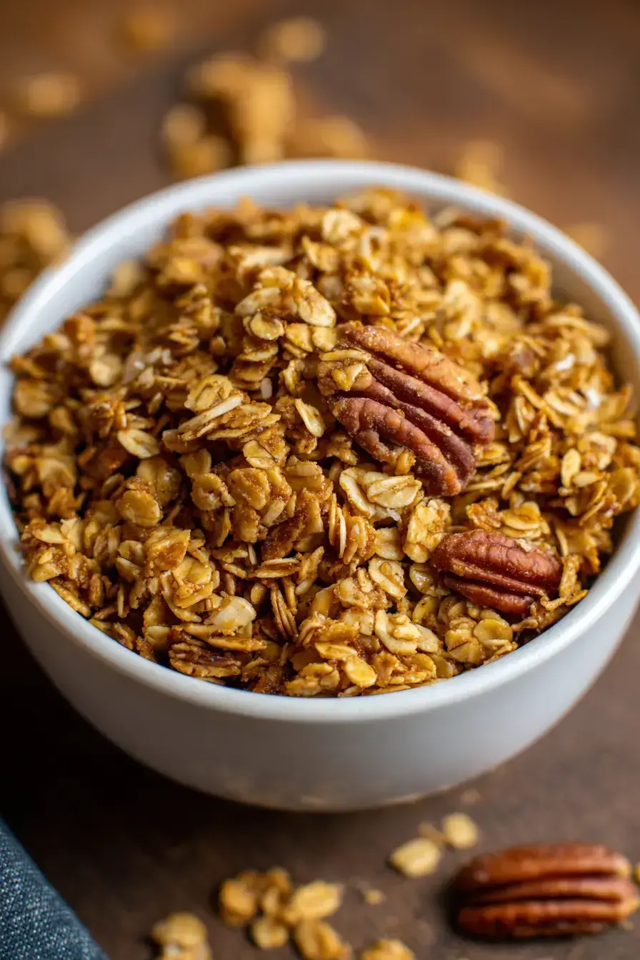 Gingerbread Granola recipe finished dish