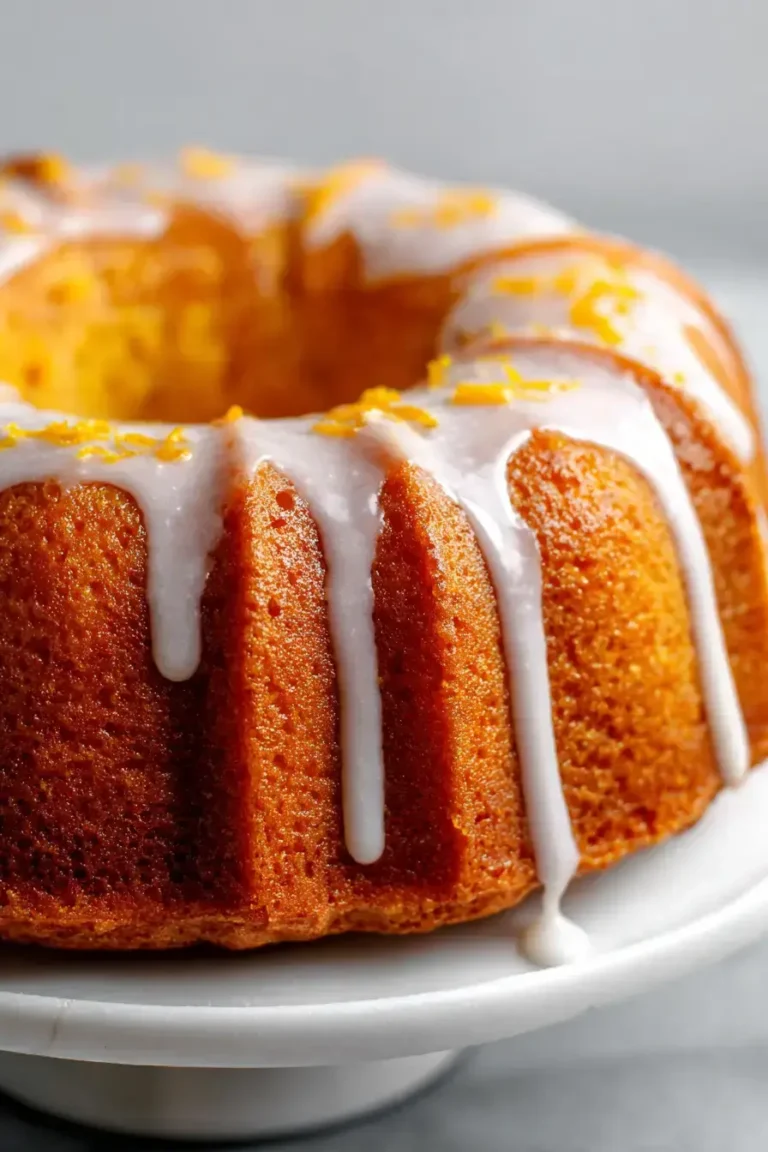 Easy Glazed Orange Bundt Cake