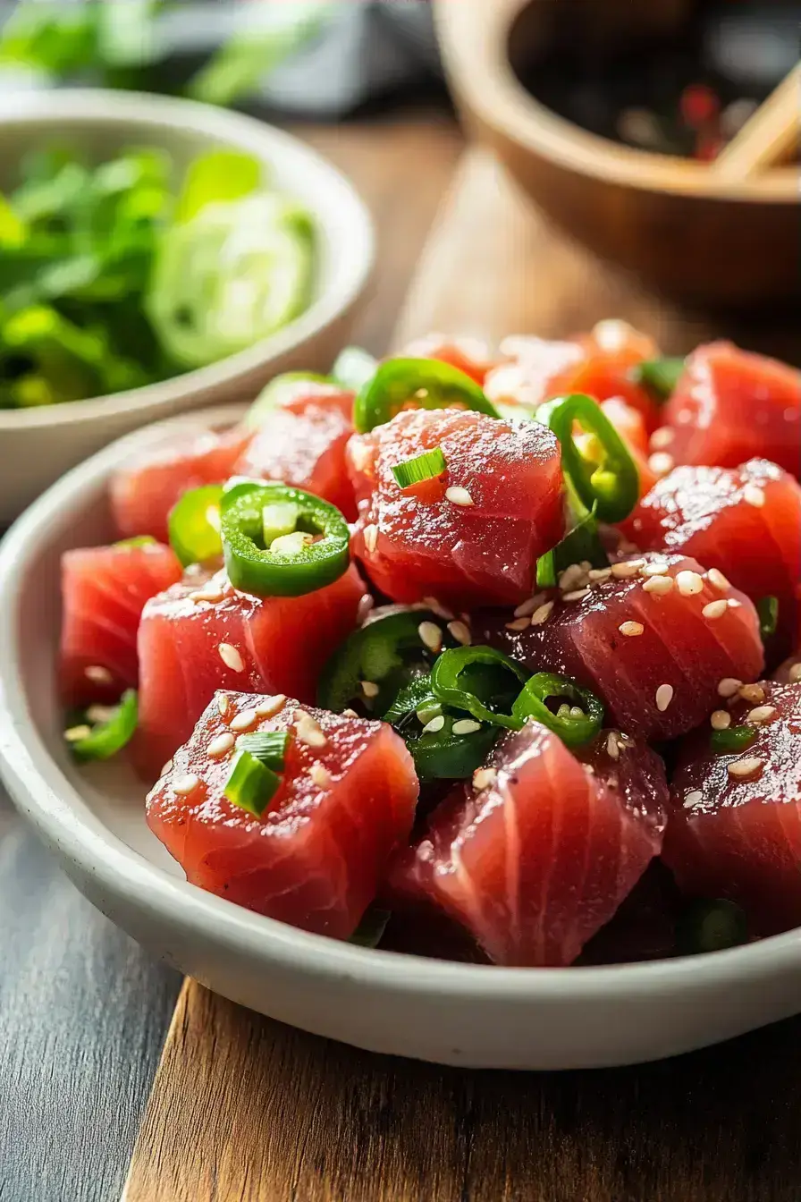 Jalapeño Poke recipe finished dish