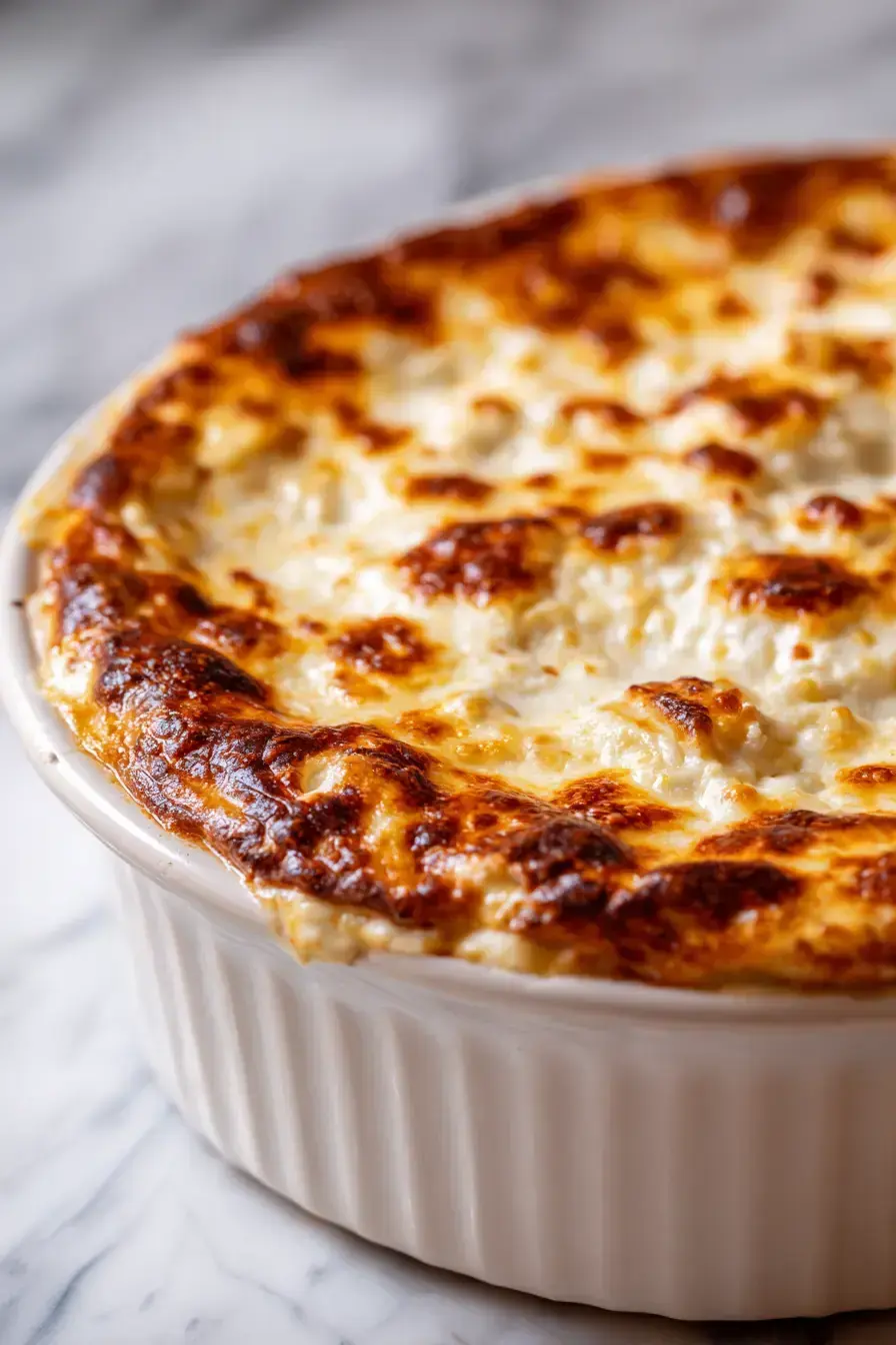 Lasagna 4 Cheese Dip recipe finished dish