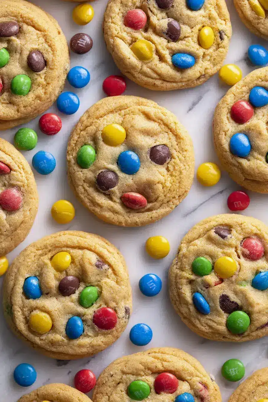 M&M Cookies recipe finished dish