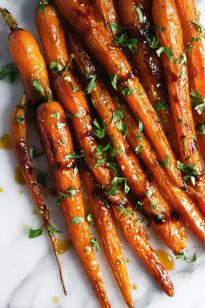 Maple Dijon Roasted Carrots