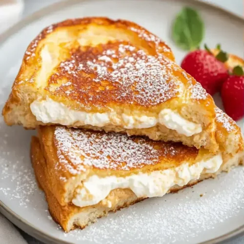 Easy Mascarpone Stuffed French Toast
