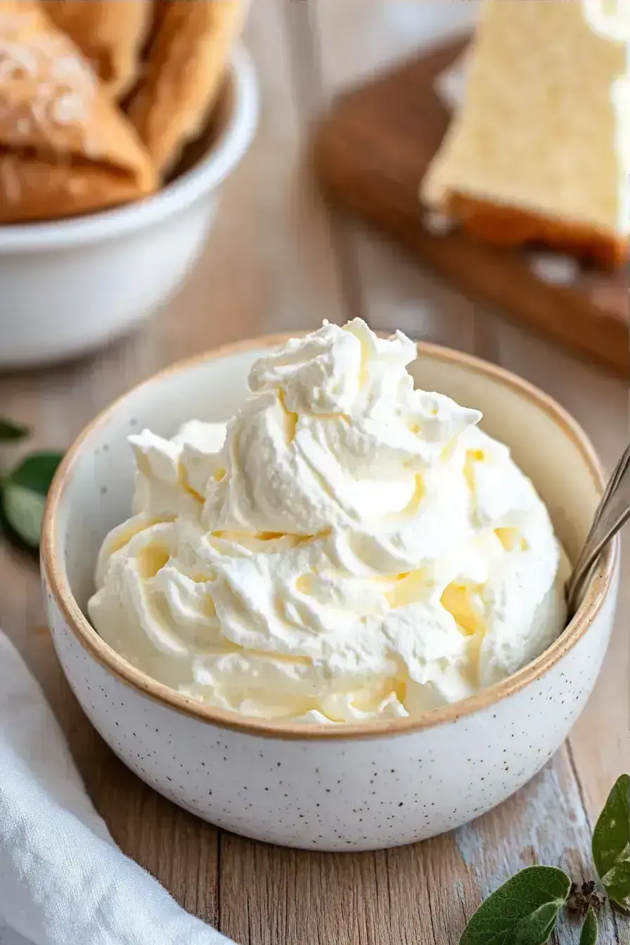 Mascarpone Whipped Cream recipe finished dish