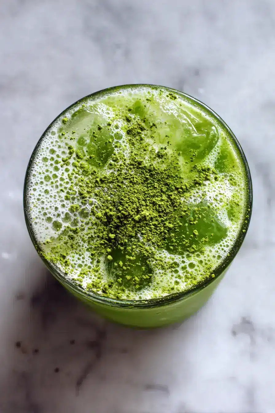 Matcha Lemonade recipe finished dish