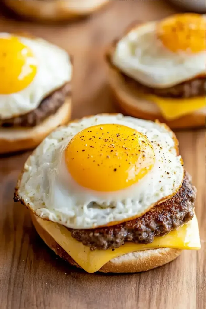Easy Mini Egg Burgers