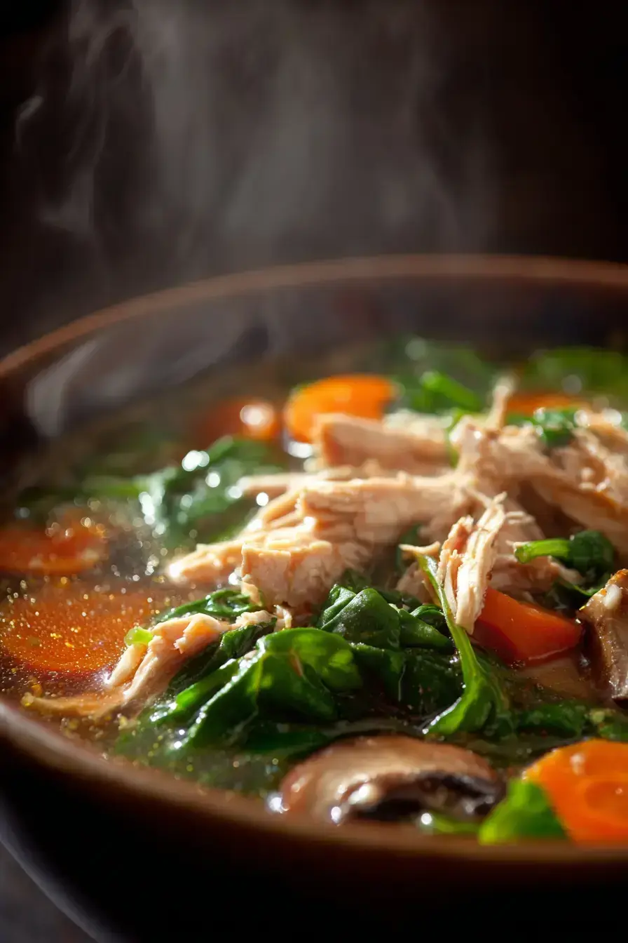 Miso Chicken Soup recipe finished dish