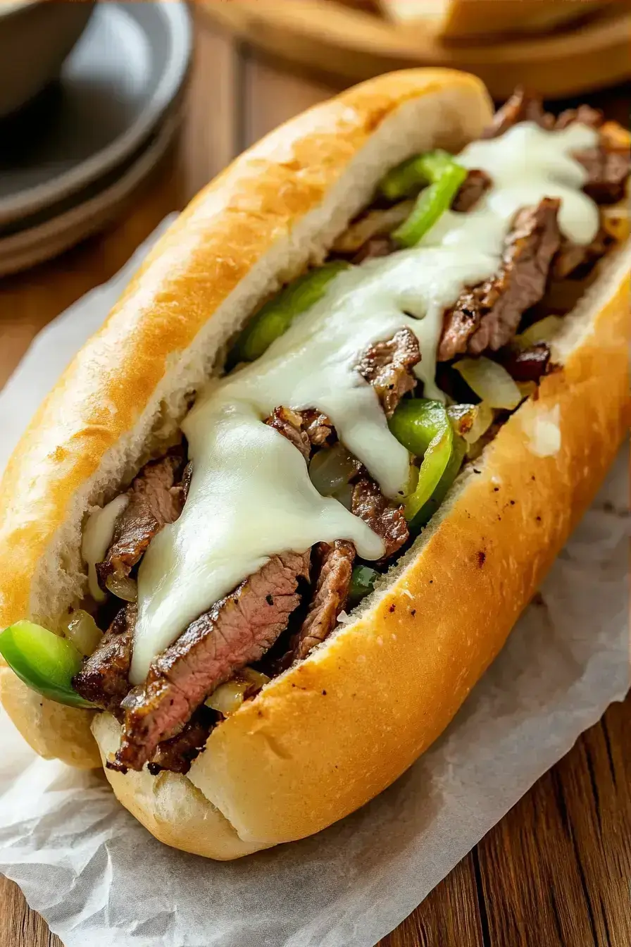 Philly Cheesesteak recipe finished dish