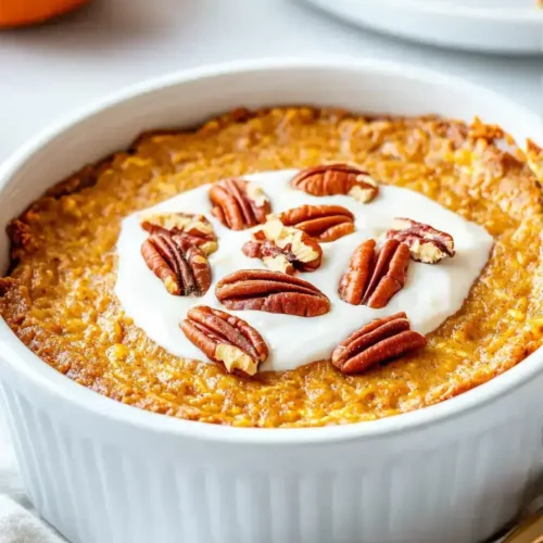 Easy Protein Pumpkin Baked Oats